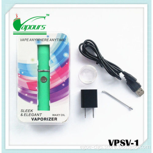 Mini Micro Elips E Cig 600 Puffs Black With Wax Vaporizer